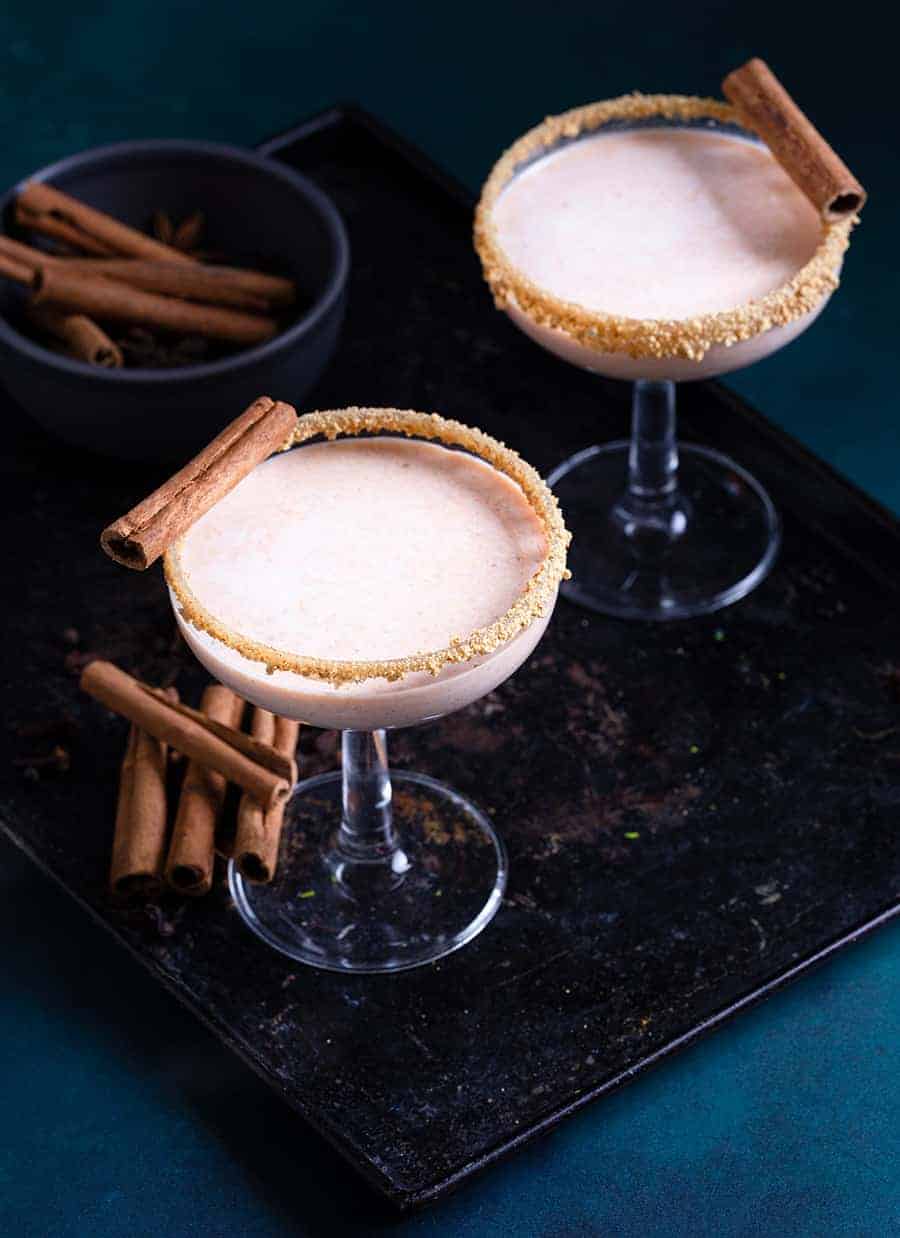 Pumpkin Pie Martini Mocktail - Easy Mocktails Recipes - Mixed Drink Recipes