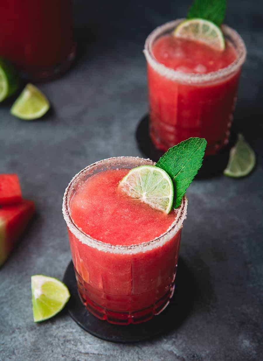 Fresh Watermelon Margarita Recipe - Mocktail Recipes - Fruit Juices Online
