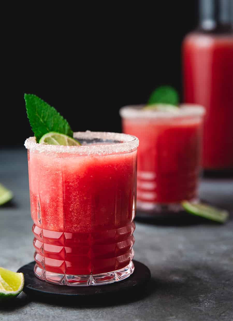 Fresh Watermelon Margarita Recipe - Fruit Juices Recipe Online - Mocktail Recipes
