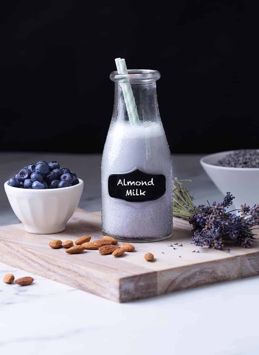 Blueberry Lavender Almond Milk Recipe
