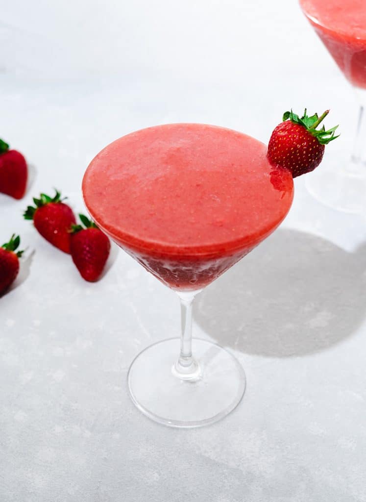 Virgin Strawberry Daiquiri Mocktail Recipe