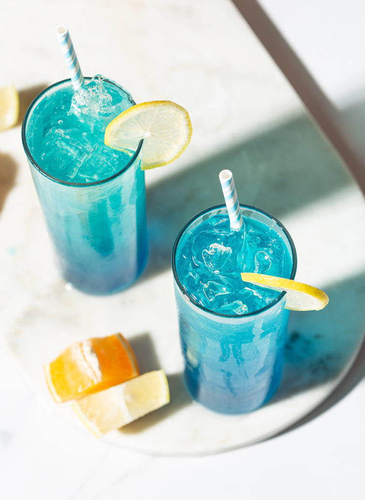 Рецепт синего безалкогольного коктейля