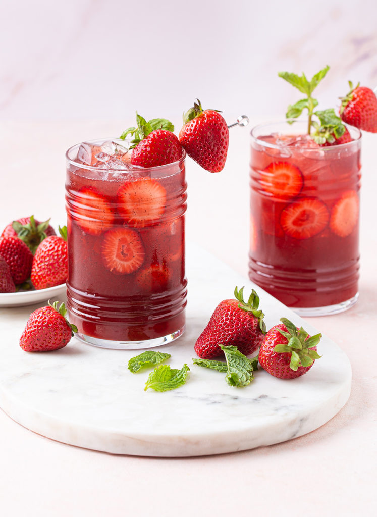 Homemade Strawberry Acai Refresher