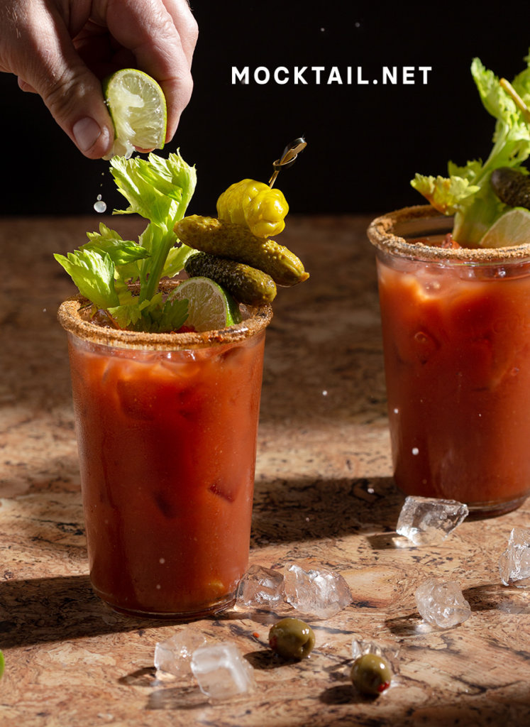 Clean Mary Mocktail - virgin bloody mary mocktail
