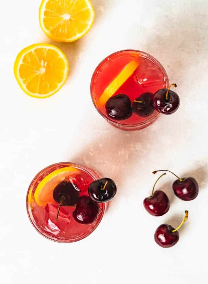 Fizzy Cherry Mocktail 1