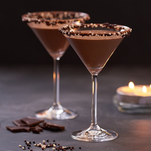 Alcoholic Chocolate Martini Mocktail