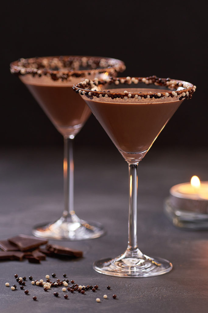 Non Alcoholic Chocolate Martini Mocktail