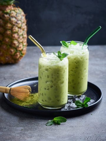 Pineapple matcha is a refreshing