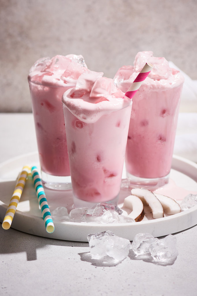 Pink Strawberry Coconut Refresher Recipe