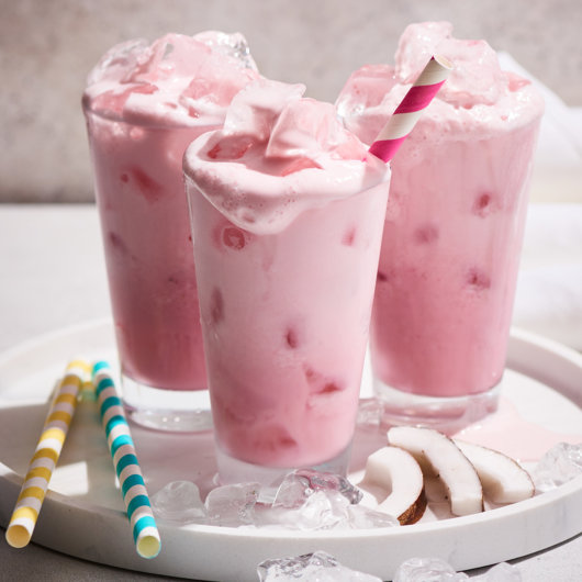 Pink Strawberry Coconut Refresher