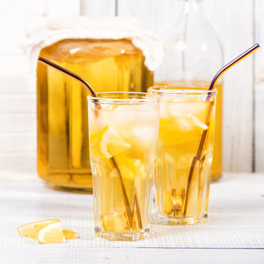 Fresh Ginger and Lemon Kombucha Recipe