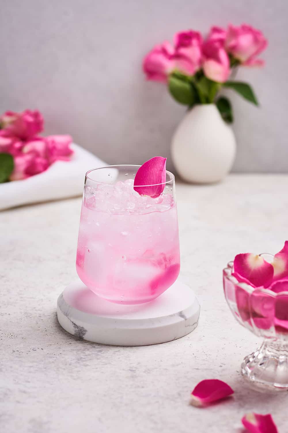 Homemade Rose Water Drink