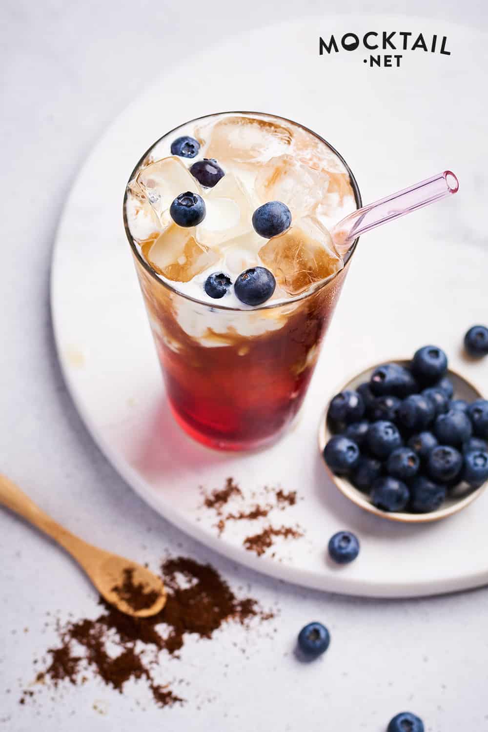 Making blueberry coffee syrup is super easy