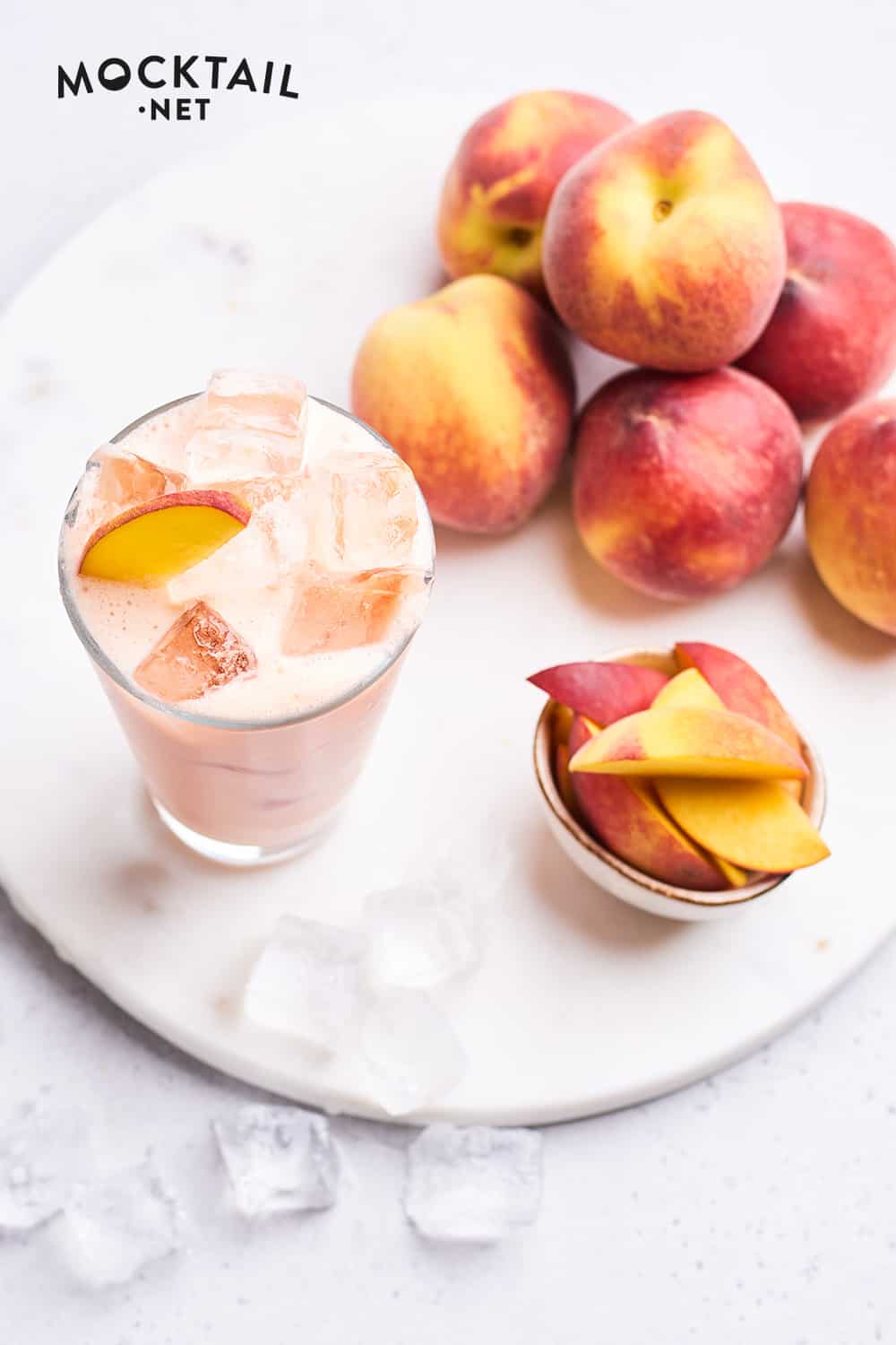 Ingredients in a Peach Refresher
