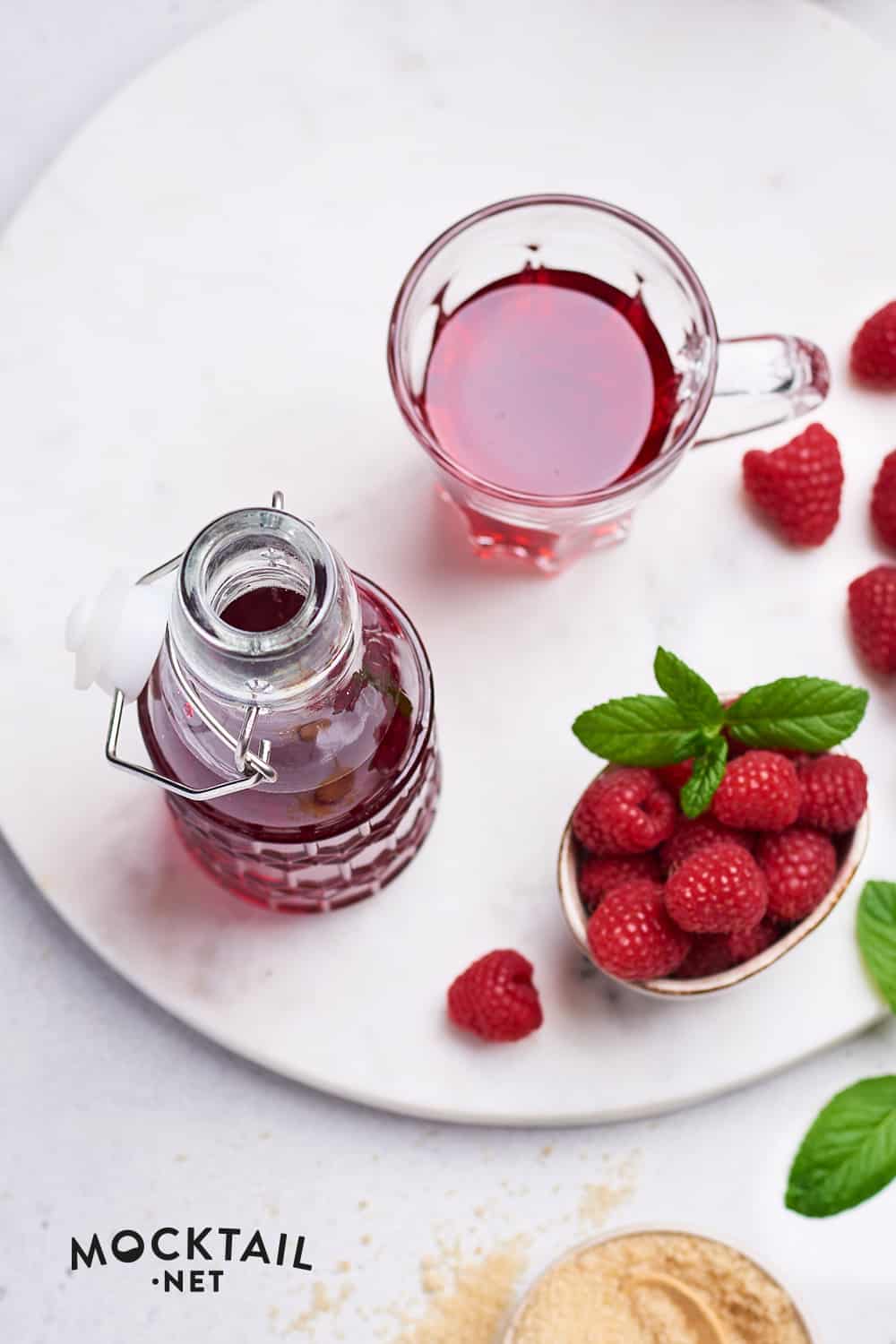Raspberry syrup for drinks