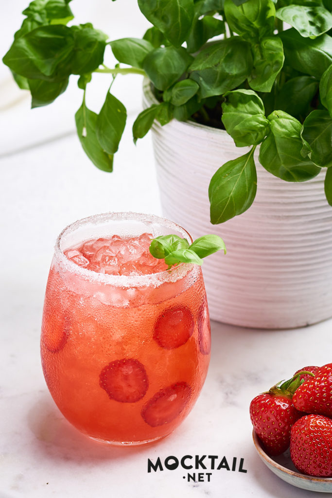 Strawberry Basil Mocktail
