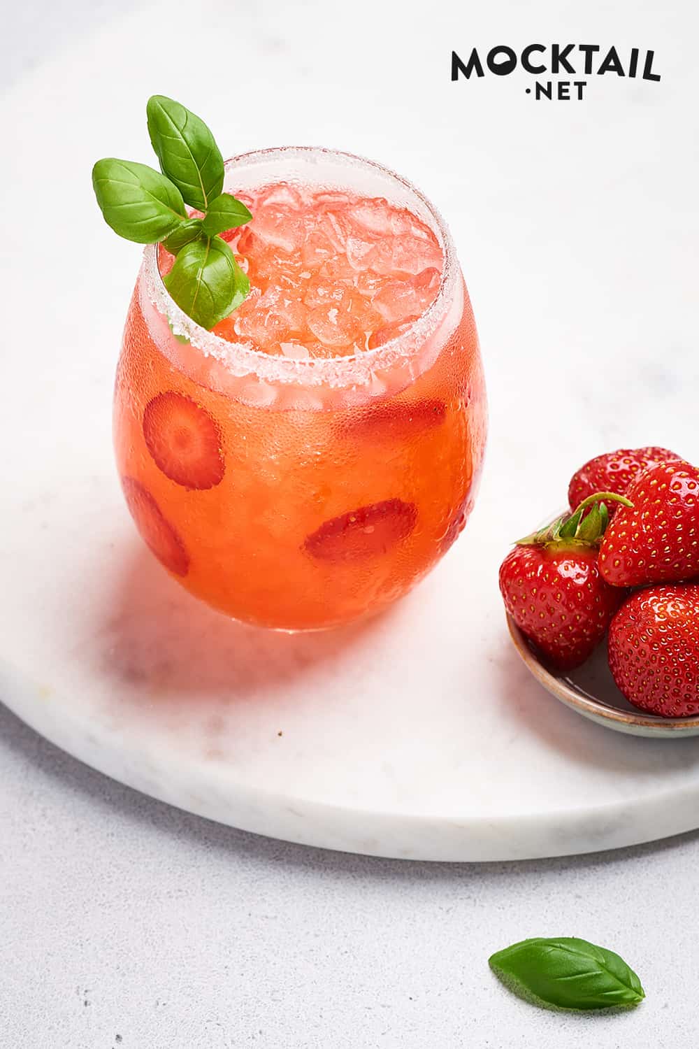How To Make a Strawberry Mocktail with Basil