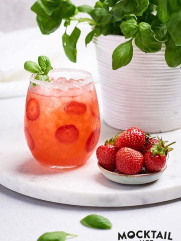 Strawberry Basil Mocktail 9