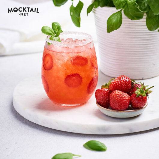 Strawberry Basil Mocktail Recipe