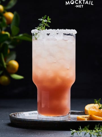 Cranberry Orange Juice Mocktail 4