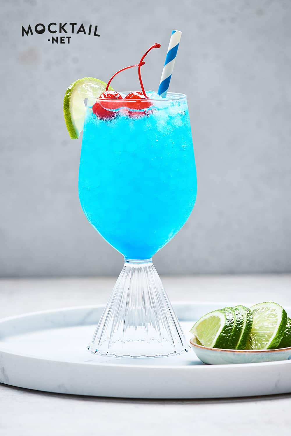 blue Curacao in a Long Island cocktail