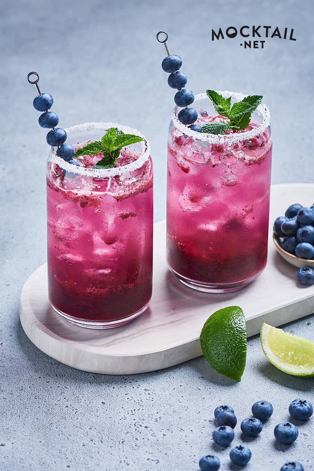 Blueberry Lime Mocktail