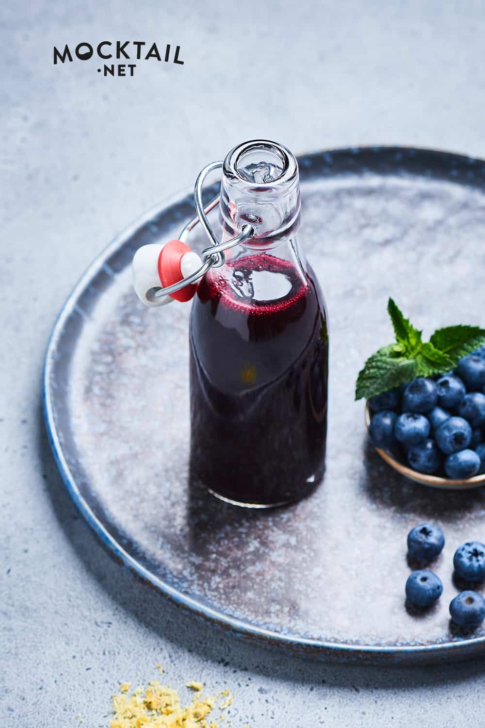 Ingredients for Homemade Blueberry Syrup