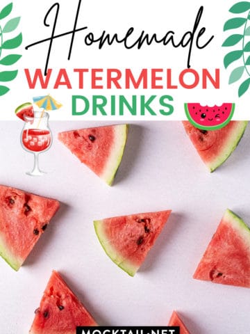 Homemade Watermelon Drinks